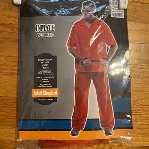 Adult unisex ones size fits most inmate costume